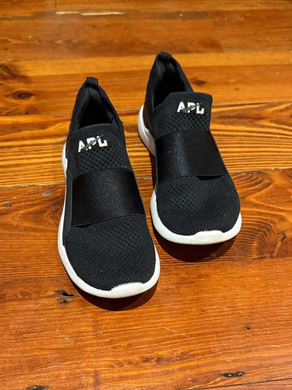 APL Black and White Slip-On Sneakers